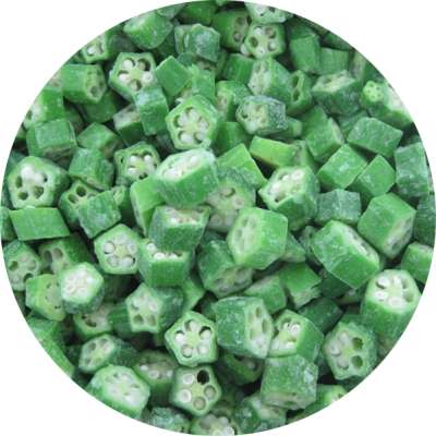 Excellent Quality BRC Certified IQF Frozen Okra Cut