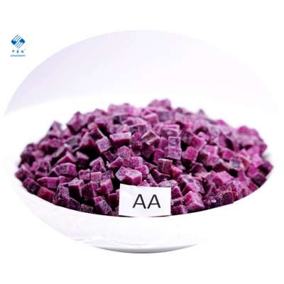 Top Quality Organic Bulk 6*6  DICES IQF Frozen Purple Sweet Potato